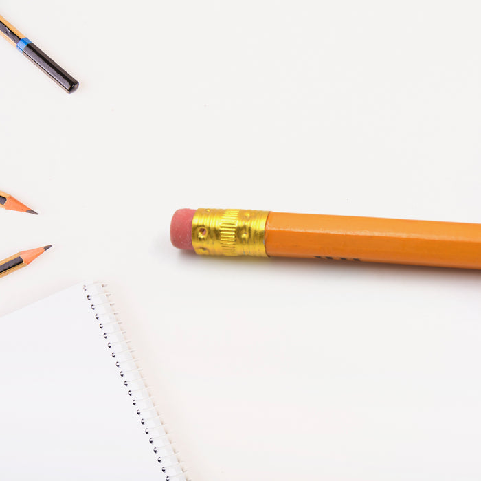 Set of wooden pencils for various uses