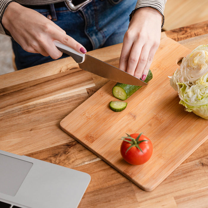 5793 Wooden Chopping Board Big Size Kitchen Chopping Board Household Cutting Board Knife Board Vegetable Cutting and Fruit Multi-purpose Steel Vs Wooden Sticky Board Cutting board For Kitchen Use