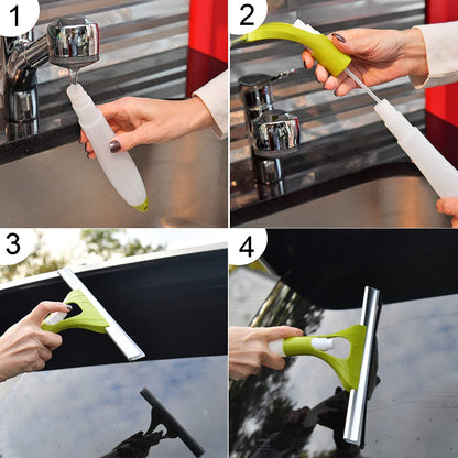 All-in-One Cleaning Brush: Spray, Wash, & Wipe (Windows, Glass, Car) (1 Pc)