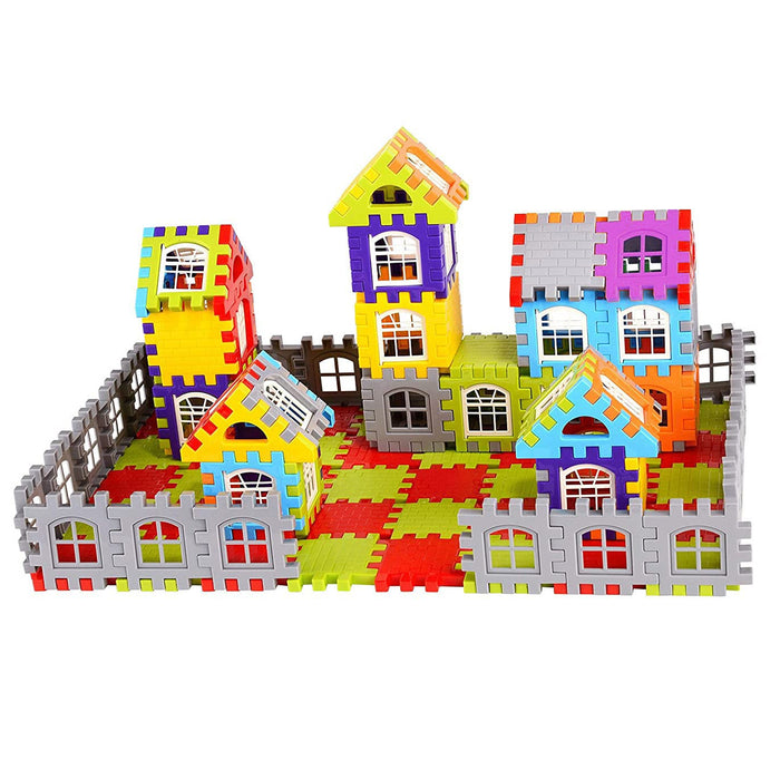 8038  Blocks House Multi Color Building Blocks with Smooth Rounded Edges (108Pc Set)