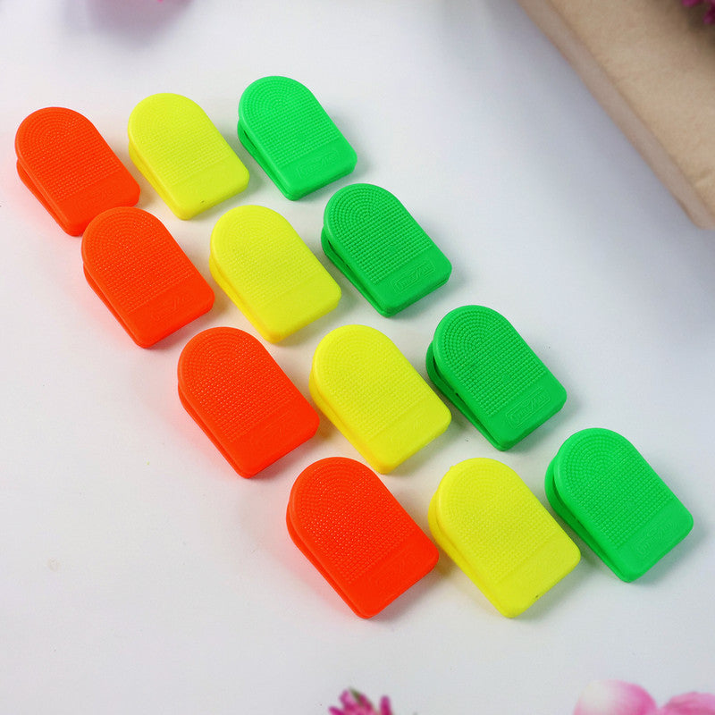 Plastic Paper Clip Set – Strong Grip Office & School Clips (Pack of 12)