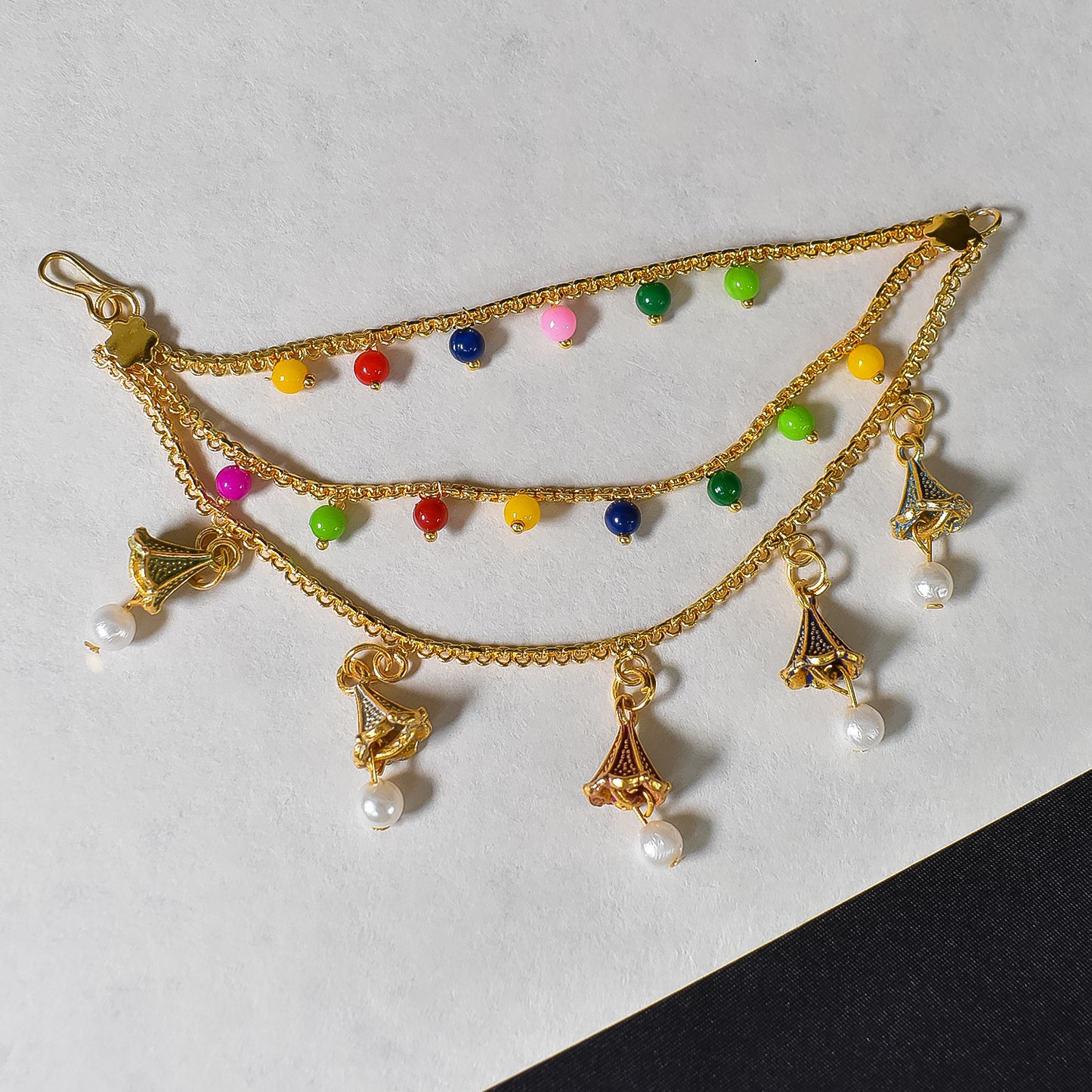 Royal Elegance Kundan Ear Chain