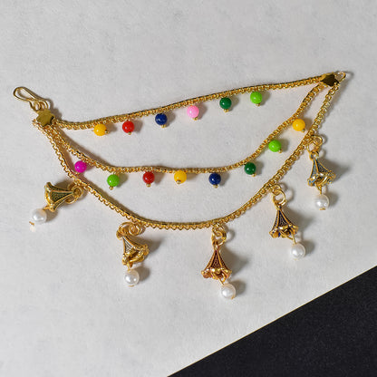 Royal Elegance Kundan Ear Chain