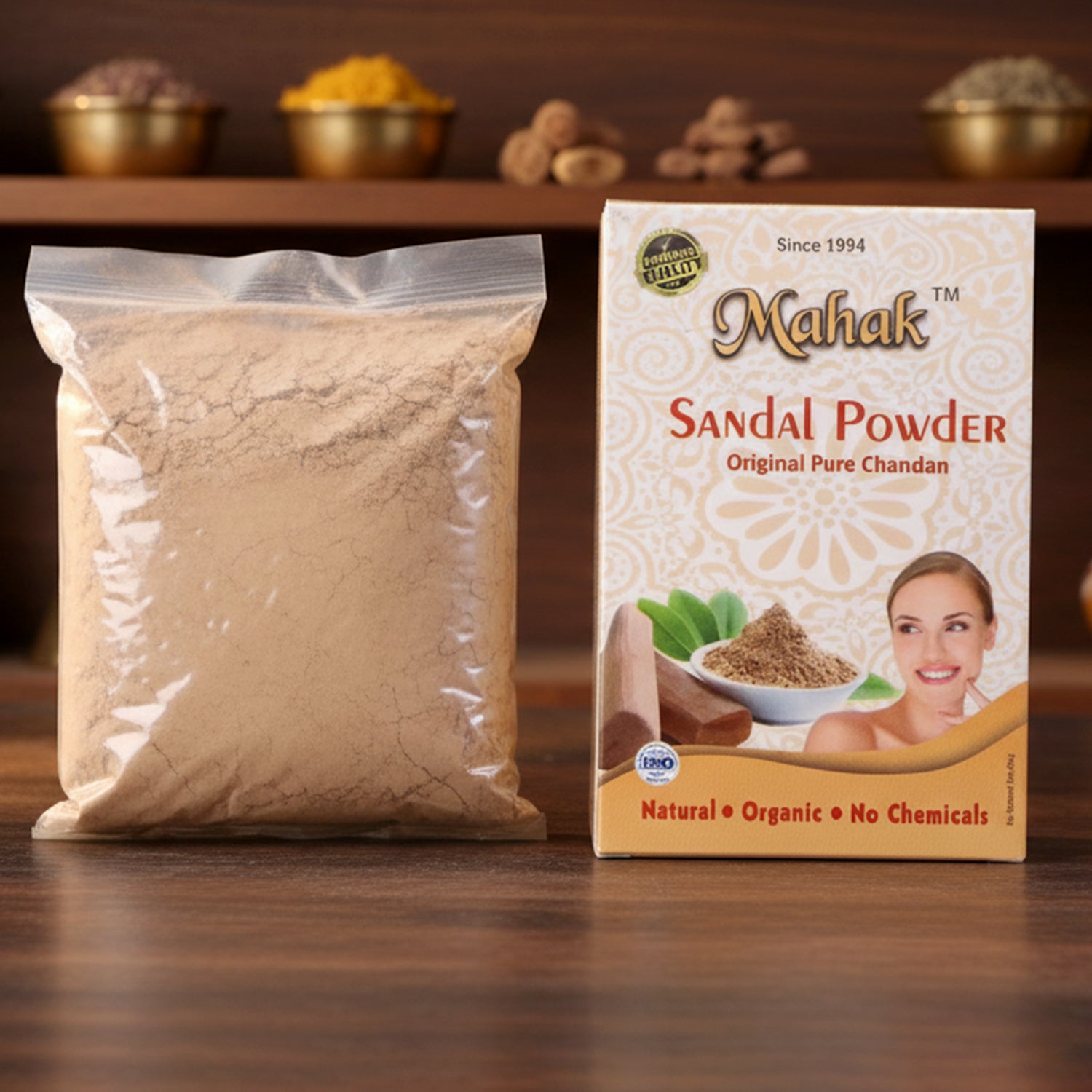 Natural Sandal Powder for Traditional Skincare – 50 gm