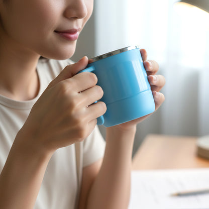 Customize 350ml Stainless Steel Mug: Insulated, Leakproof Lid, Hot/Cold (Mix Color)