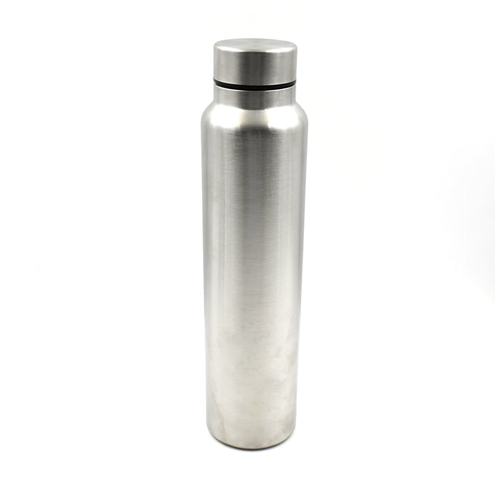 Stainless Steel Water Bottle, Fridge Water Bottle, Stainless Steel Water Bottle Leak Proof, Rust Proof, Hot & Cold Drinks, Gym Sipper BPA Free Food Grade Quality Silver Color, Steel fridge Bottle For office/Gym/School 1000Ml