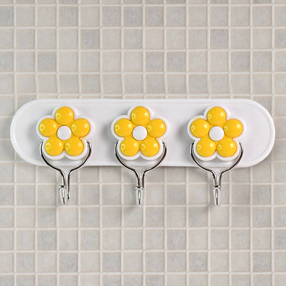Multipurpose Strong & Hook Self-Adhesive hooks for wall Heavy Plastic Hook  (1 Pc)