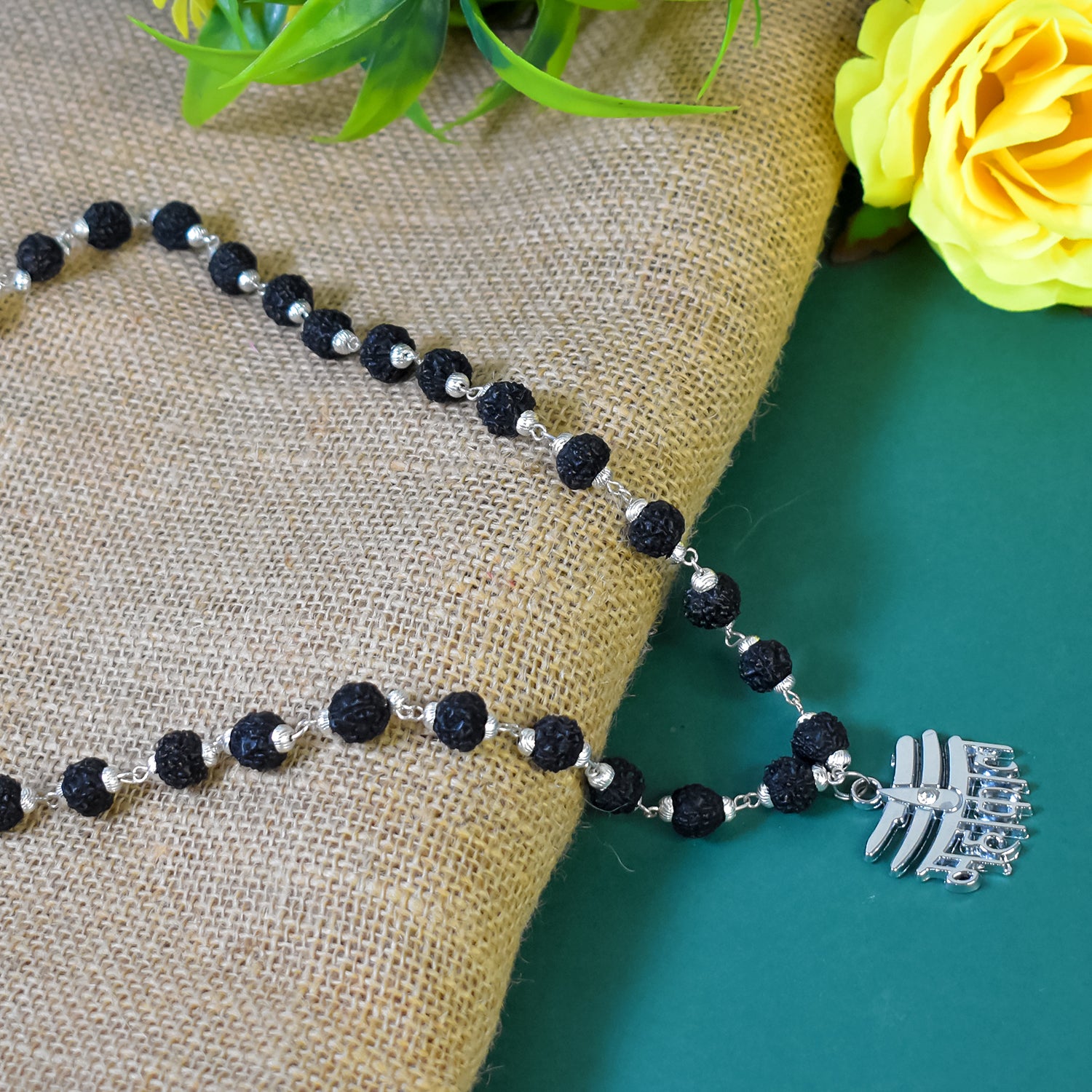 Mahakal Name Chain with Black Rudraksha: Divine Power and Protection