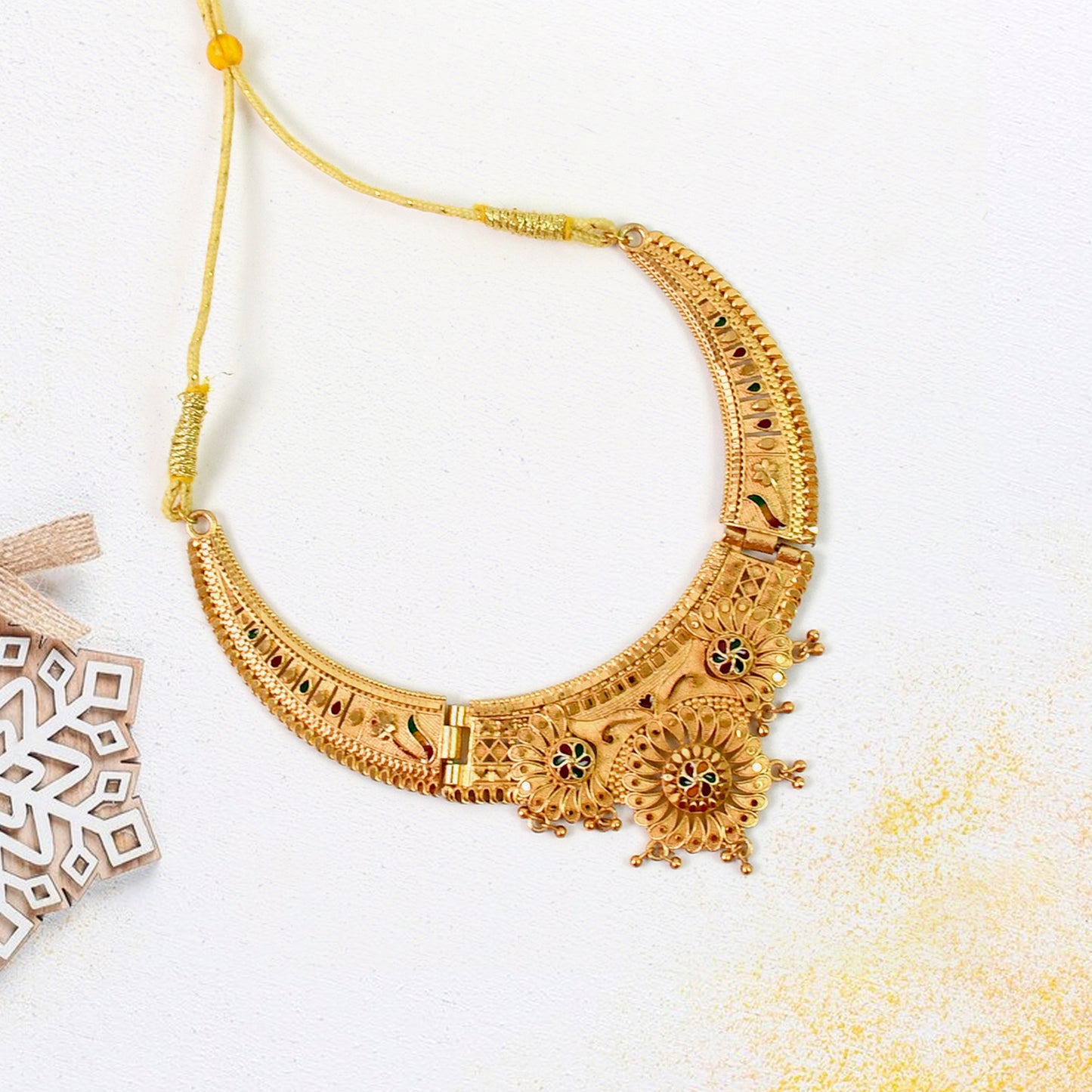 Luxurious Gold Plated Necklace Set - Shine with Elegance