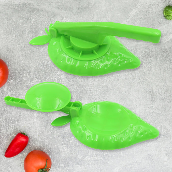 Plastic Kitchen Press: Strawberry Design, Manual, Easy to Use (1 Pc)