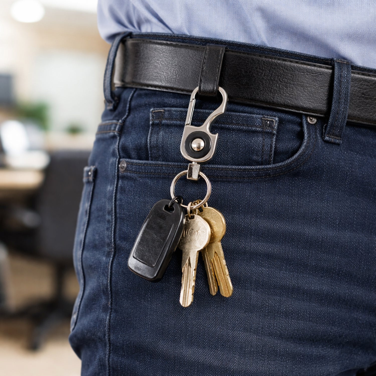 durable keychain clip holder