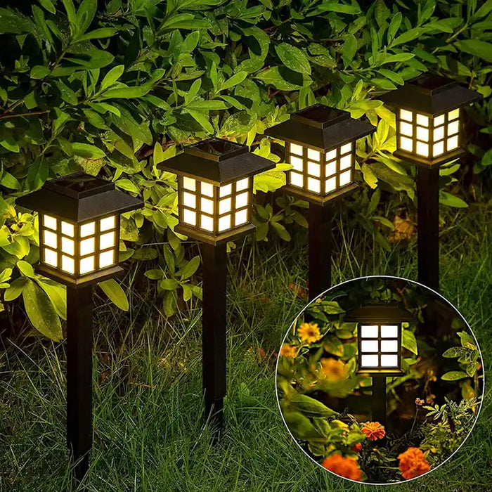 1493 Big Solar Outdoor Lights, 6 Pack Waterproof Solar Pathway Lights, 10 Hrs Long-Lasting LED Landscape Lighting Solar Garden Lights, Solar Lights for Walkway Path Driveway Patio Yard & Lawn (6 Pc Set)