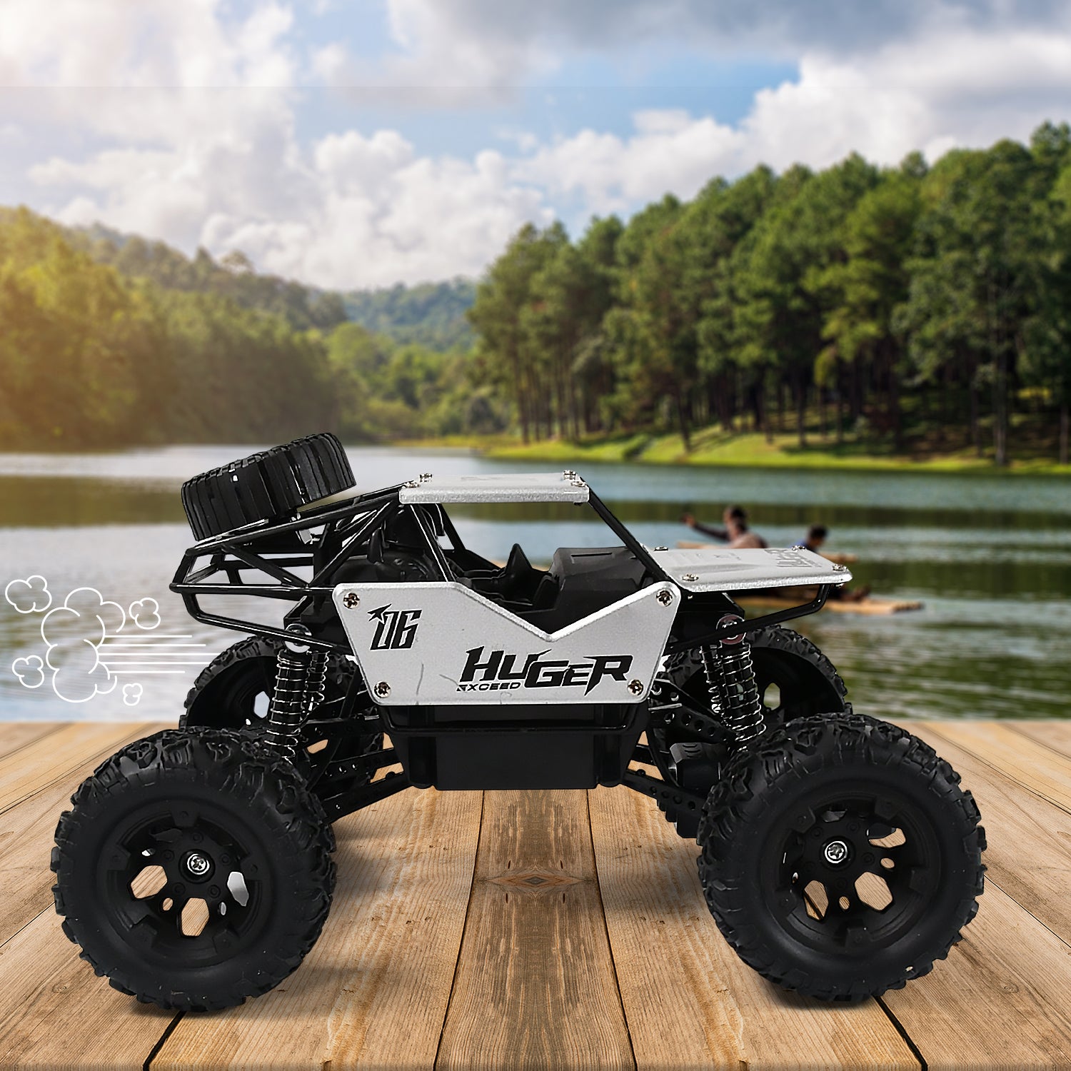 Rock Crawler Monster RC Truck – All-Terrain Rechargeable Stunt Racing Car