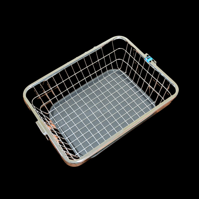 Dish Drainer Rack  With Drip Tray Stainless Steel Dish Drainer Rack with Drip Tray, Utensil Drying Stand for Kitchen Plate Rack Bartan Basket for Kitchen Utensils/Dish Drying Rack with Drainer/Bartan Basket/Plate Stand ( 57 x 45 x 19 cm)