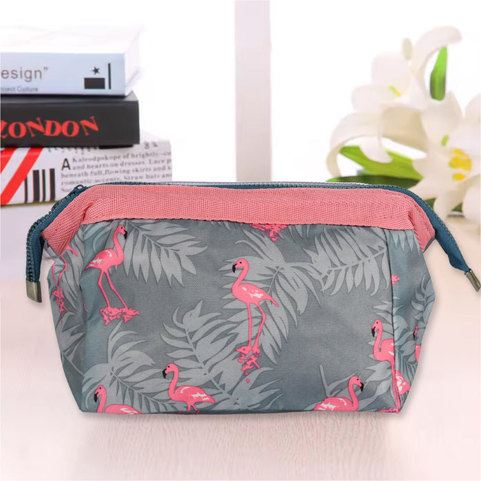 12699 Makeup Bag / Pouch / Travel Cosmetic Bags / Brush Pouch Toiletry Kit Fashion Women Jewelry Organizer with Zipper Portable Purse Pouch (1 pc / 25×13 Cm)