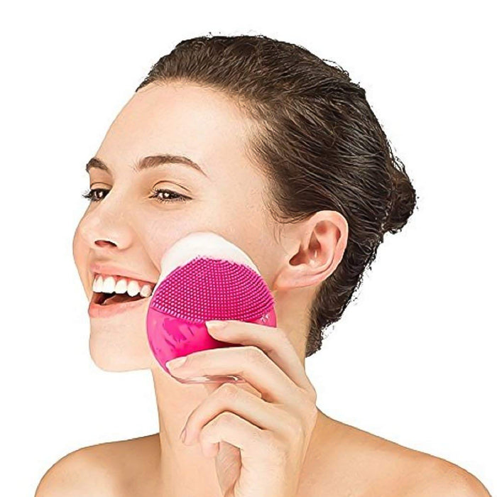 Silicone USB Facial Cleansing Brush and Face Massager (1 Pc)
