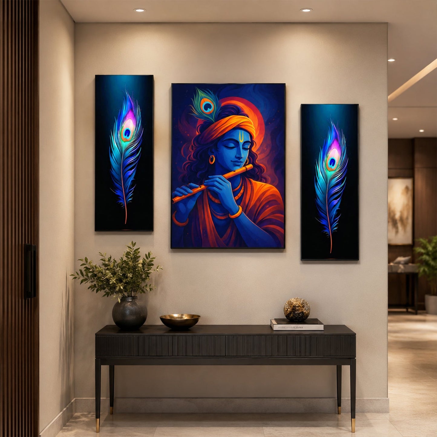 Krishna spiritual decor frame
