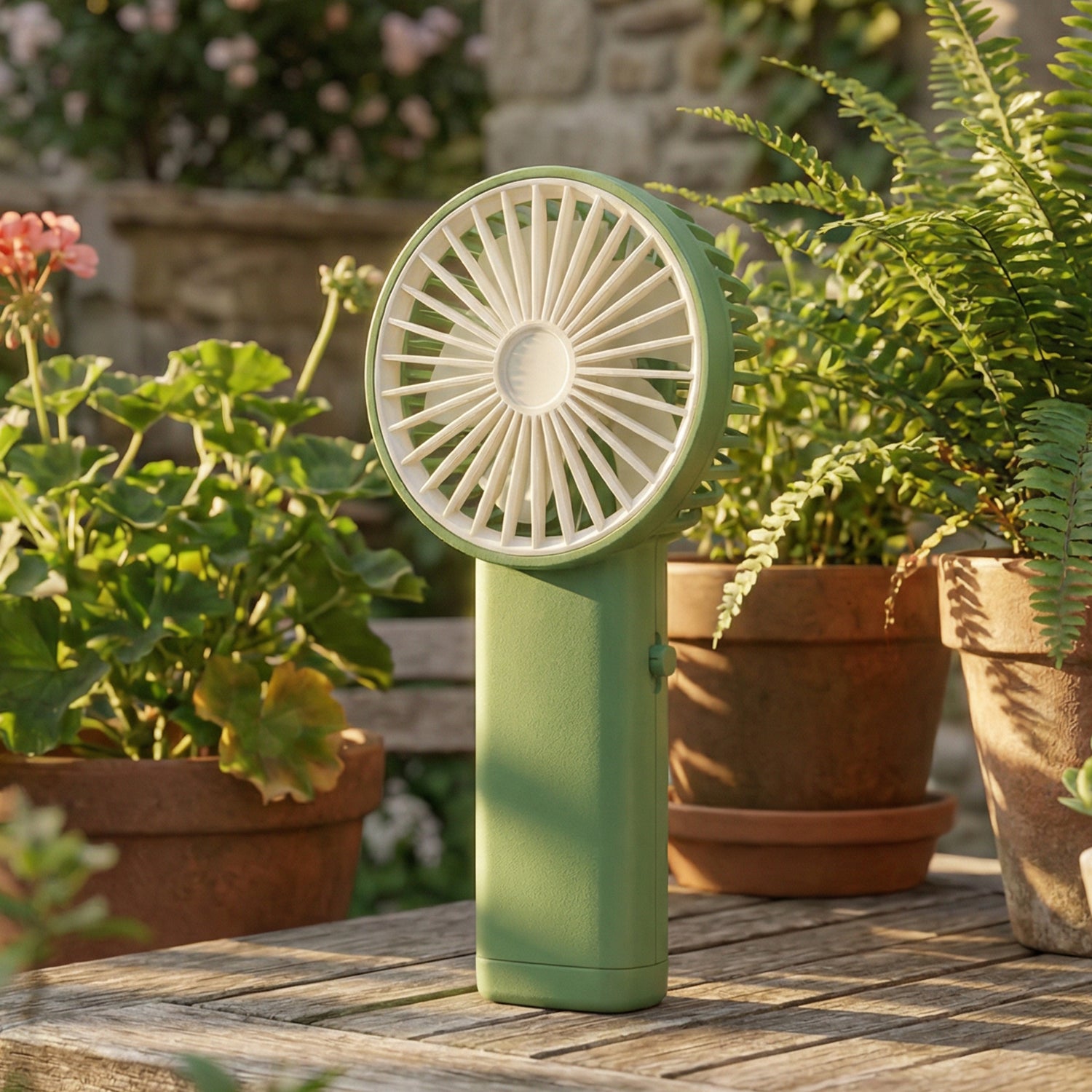 Portable USB Rechargeable Handheld Mini Fan (1 Pc)