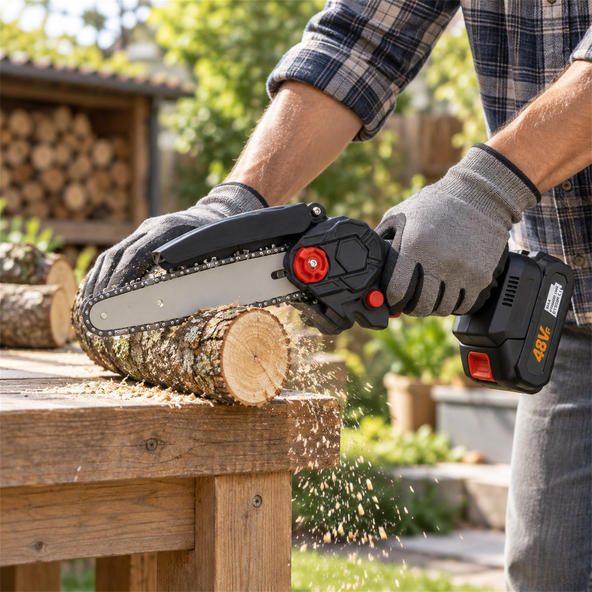 Mini Cordless Electric Chainsaw – Portable & Powerful for Garden Tasks