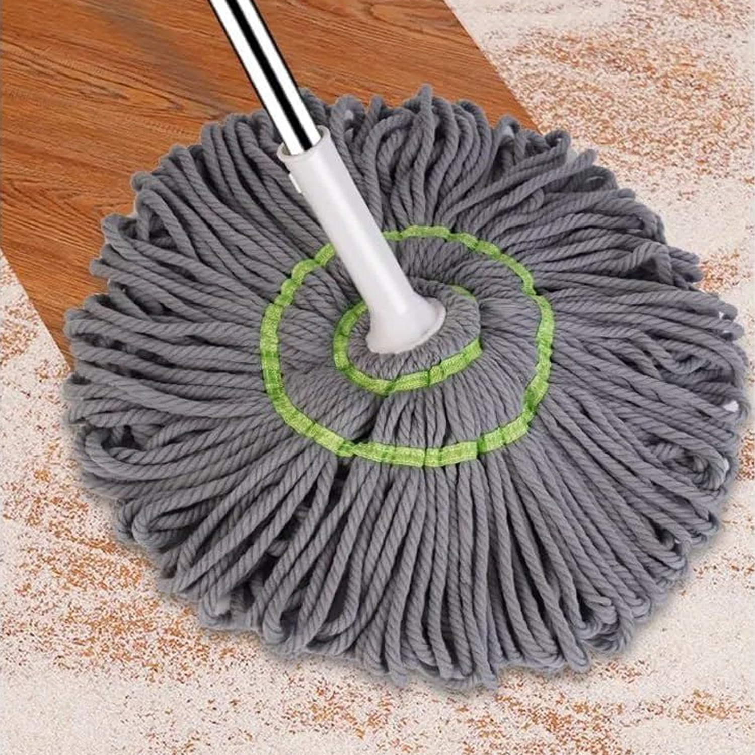 Squeeze Twist Mop Self Wringing Mop, Stainless Steel Handle (1 Pc)