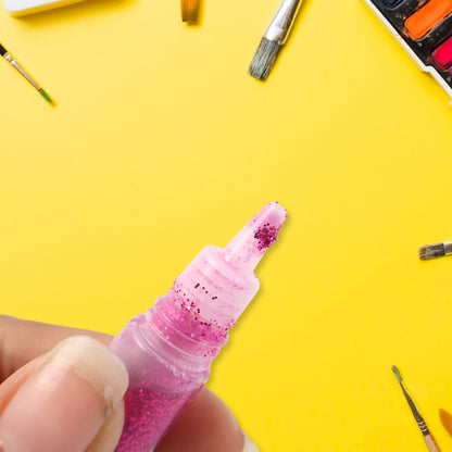 DIY Multi-Color Glitter Craft Glue Pen Set (10ML / 8 Pc)