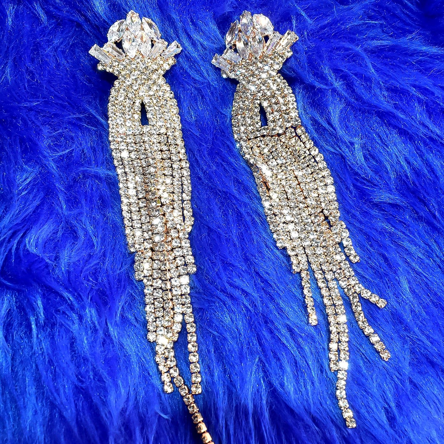 Long Crystal Jumka Crystal Earring