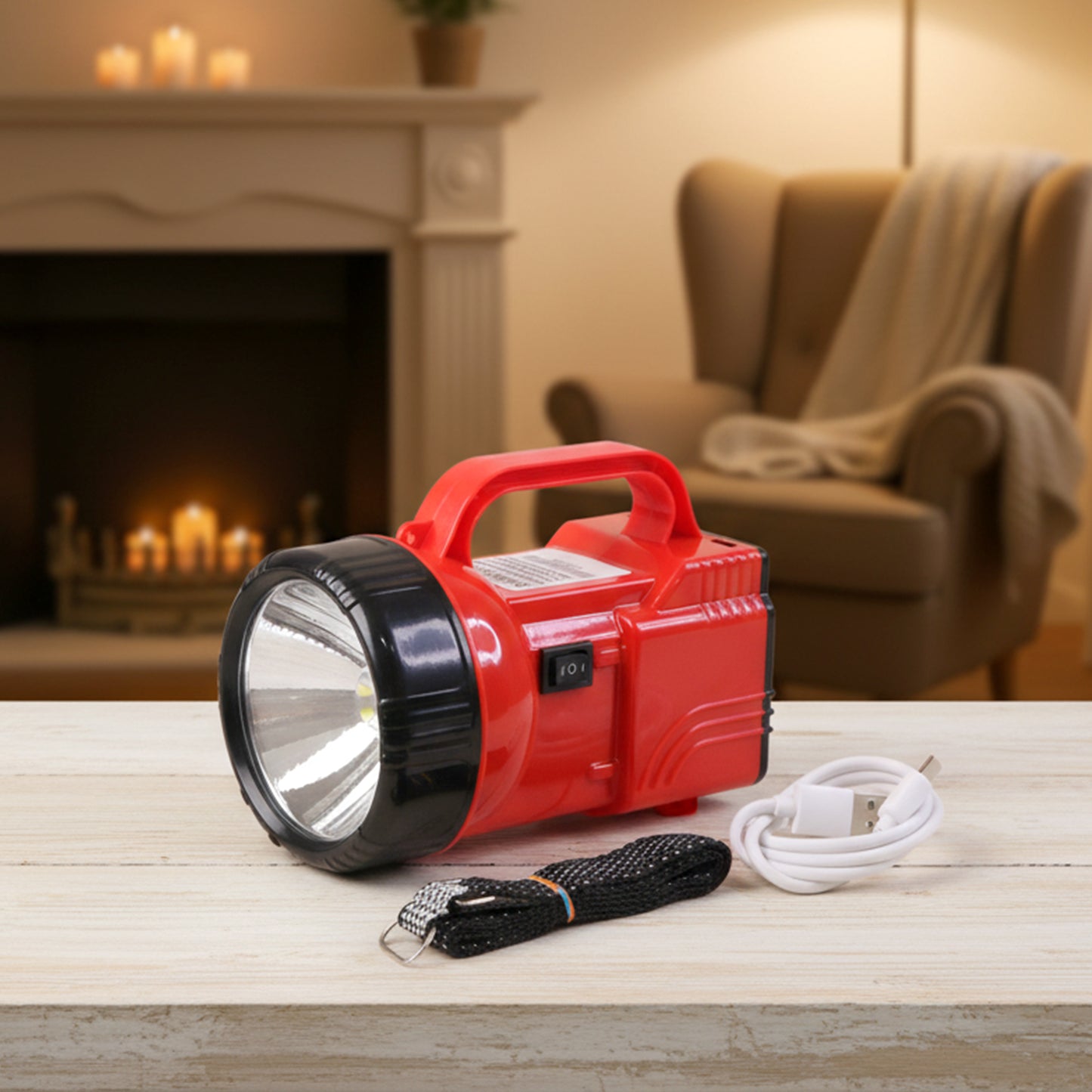 OMEGA 35W High Power Rechargeable LED Emergency Laser Light (1 Pc, 35W)