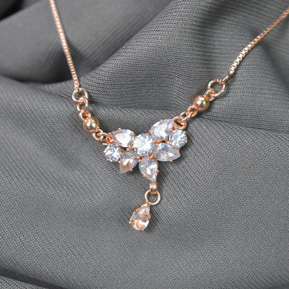 Diamond look Casual Chain Necklace