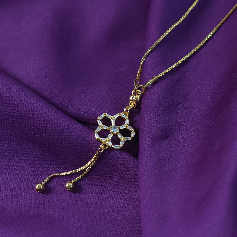 Stylish Floral Pendant Chain Necklace for Women