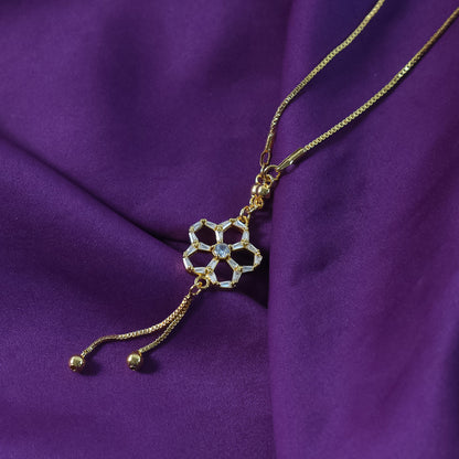 Stylish Floral Pendant Chain Necklace for Women