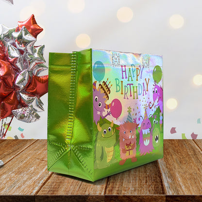 Birthday Gift Bag, Reusable Party Gift Bags (1 Pc / Mix Design)