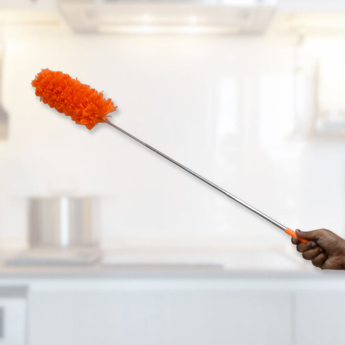 Adjustable Long Handle, Microfiber Duster for Cleaning, Microfiber Hand Duster Washable Microfiber Cleaning Tool Extendable Dusters for Cleaning Office, Car, Computer, Air Condition, Washable Duster