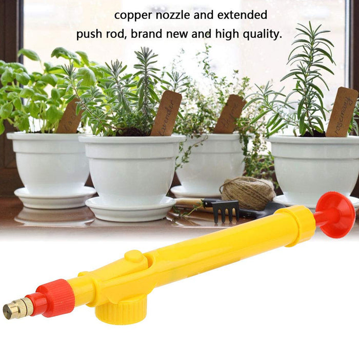 0470 Water Bottle Spray Gun Nozzle Manual Adjustable Water Pump Garden & Washing Hand Held Sprayer, Watering Can Sprayer Pressure Nozzle Irrigation Tool and Pump for Efficient Care - Boost Your Gardening Experience (1 Pc)