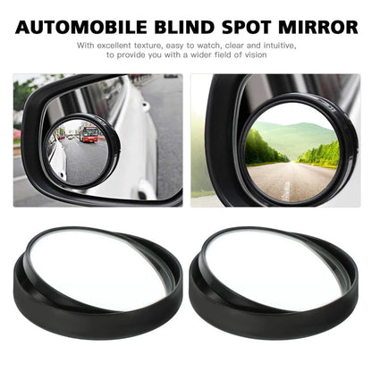 Car Blind Spot Convex Side Mirror Set - 2 Pc Wide Angle Safety