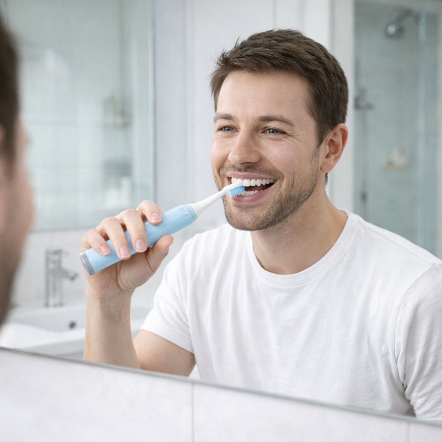 Electric Toothbrush With 4  Extra Head (1 Pc, Battery Included, Mix Color)