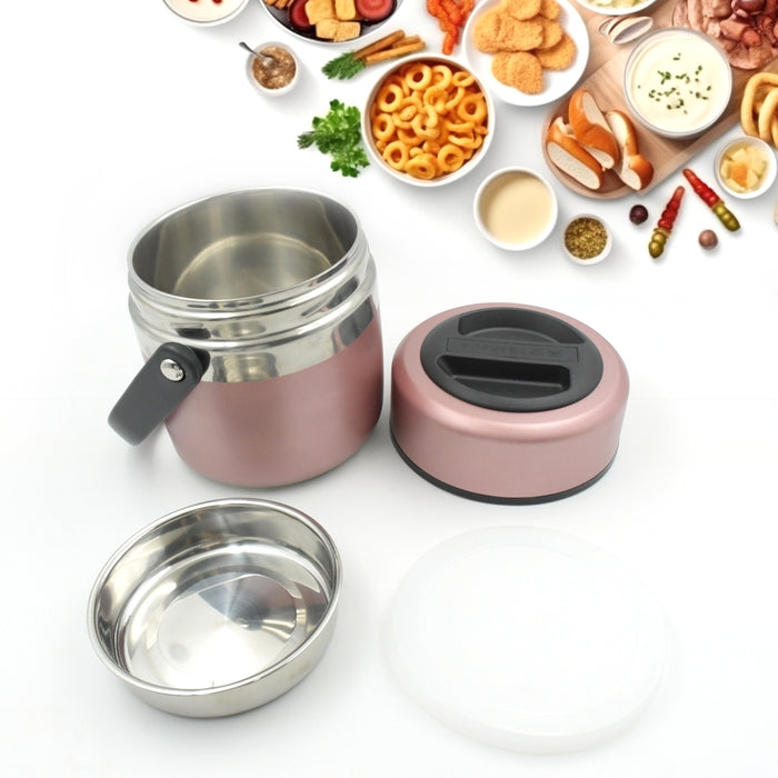 Leak-Proof Thermos Flask: Keeps Food Hot & Fresh (Stainless Steel, Multi-Color)