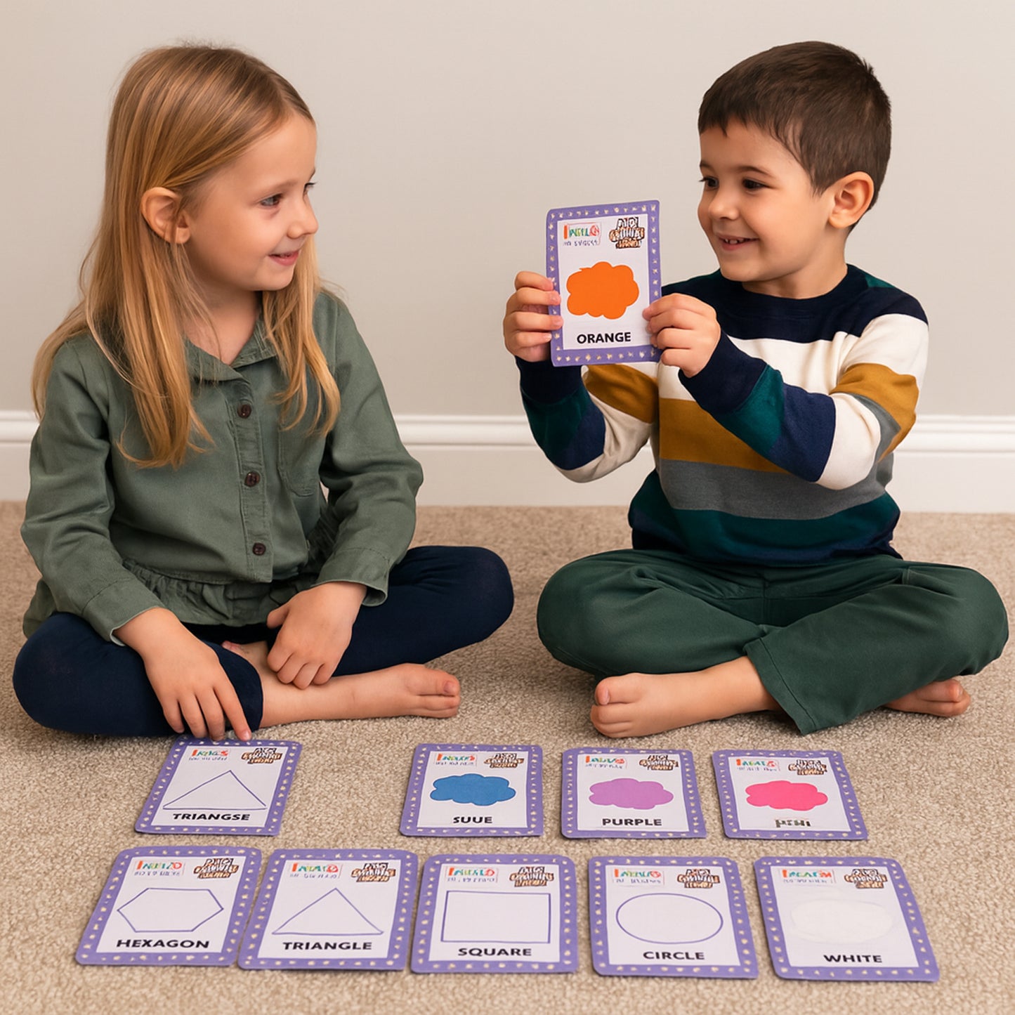 Truzo Toys Edu Cards – Colour Learning Flashcards for Kids (3+ Years)