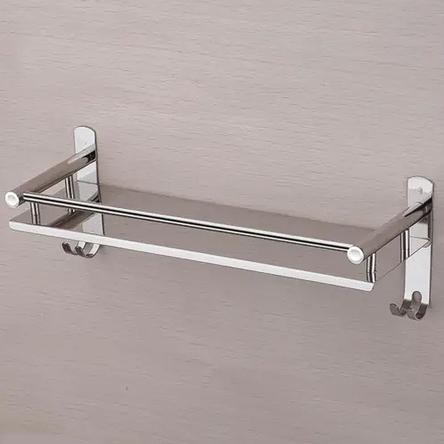 Stainless Steel Wall Mounted Washroom Rack - Single Layer Multipurpose Cabinet