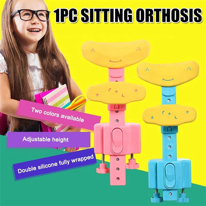 Student Sitting Posture Corrector Child Protector, Kids Sitting Posture Corrector for Reading Writing Adjustable Sitting Support Brace Eye Protection, School Gifts