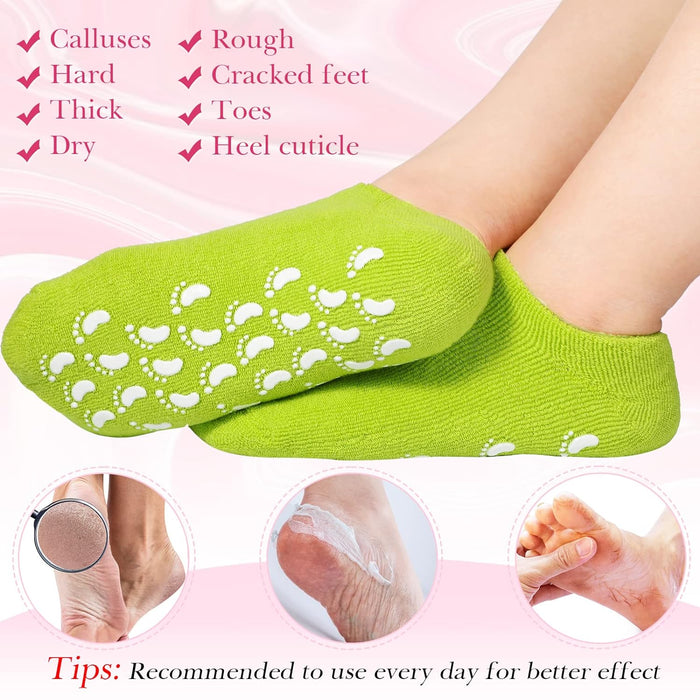 0520 Socks Soft Socks for Repairing and Softening Dry Cracked Feet Skins Comfortable Socks (No Box Packing / Without Gel Socks)