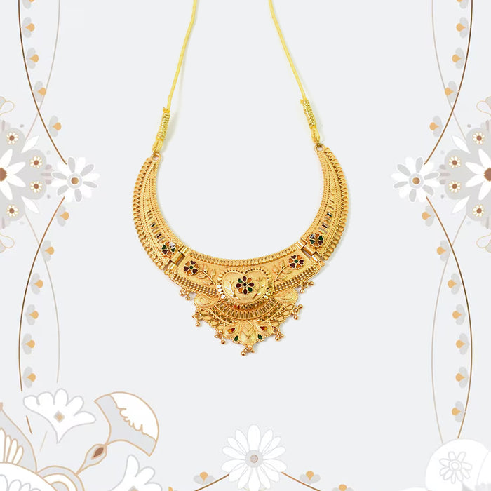 Elegant Gold Plated Necklace Set - Timeless Luxury