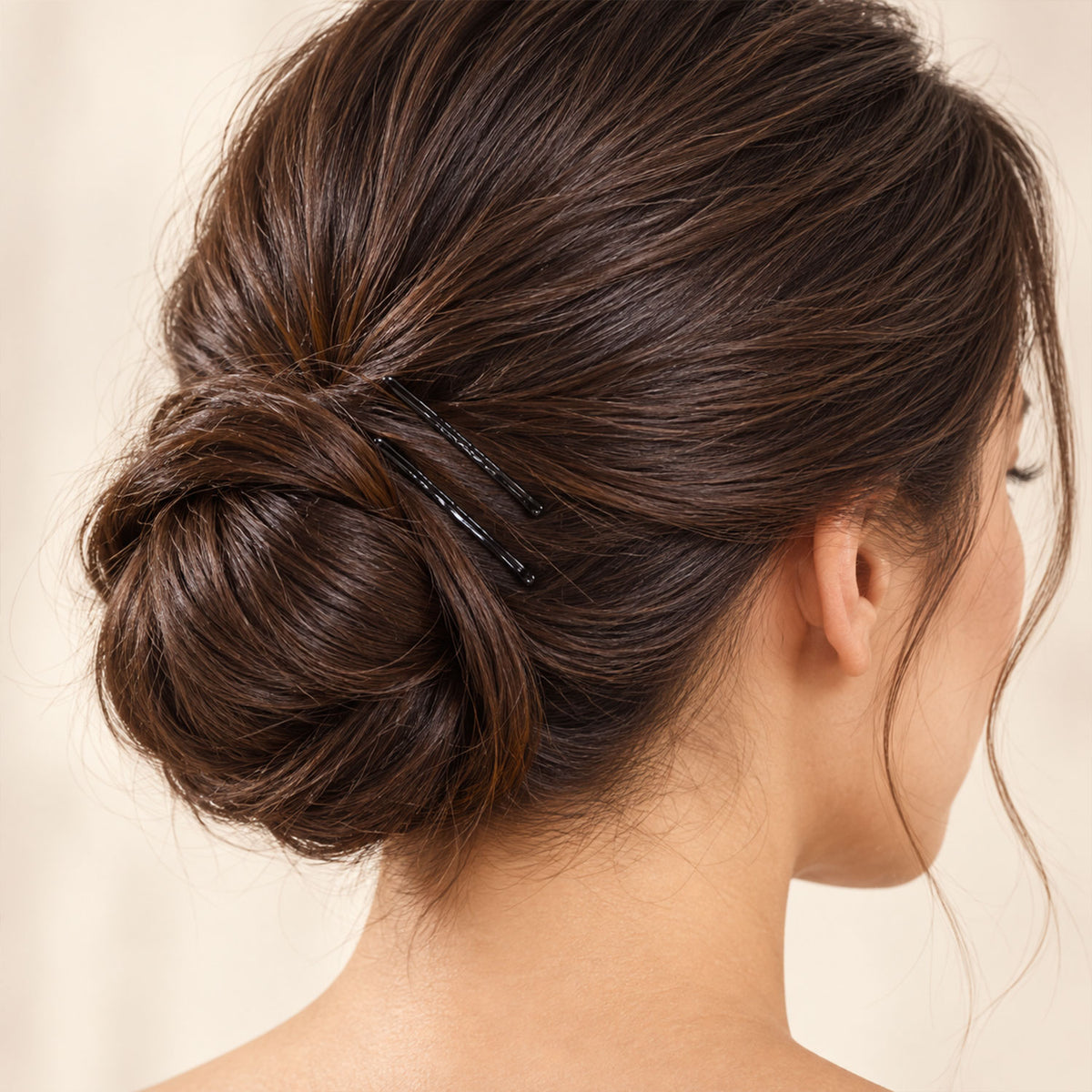 Metal Bobby Hair Pins with Rounded Tips for Buns and Daily Hairdos (32 Pc Set)