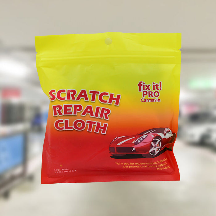 8527 Nano Magic Car Scratch Remover Cloth, Multipurpose Scratch Repair Cloth, Cloth for Car Paint Scratch Repair, Easy to Repair Slight Scratches on the Surface Polishing Repeatable Use for All Kinds of Car (45 ML Repair Solution, 2 Gloves, 2 nano Cloth)