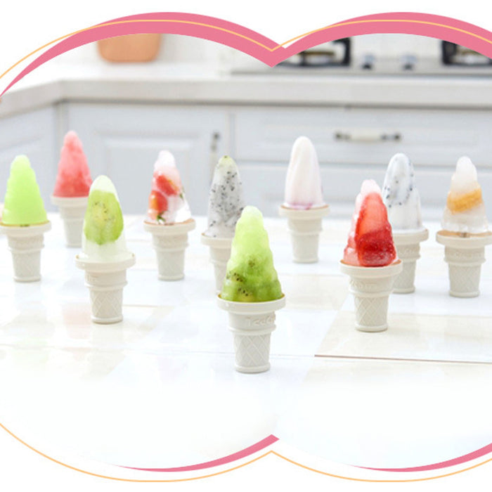 6 Pc ice candy maker Ice Cream Mold used for making ice-creams in all kinds of places including restaurants and ice-cream parlours etc.