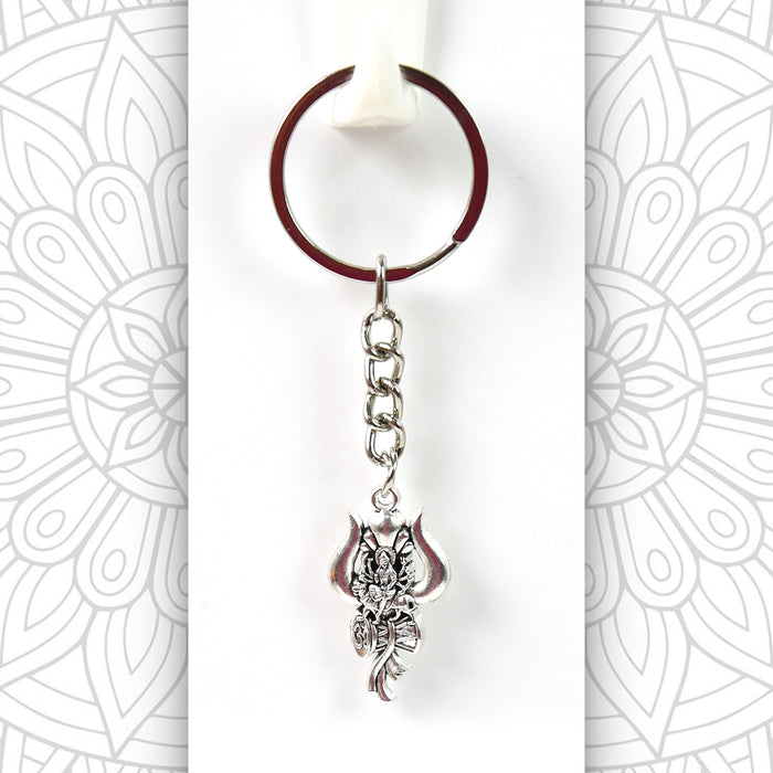 Mahadev Trishul with Durga Mata Keychain