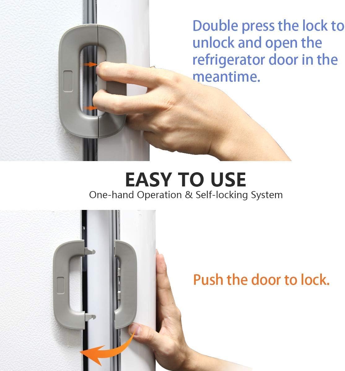 Fridge Freezer Door Lock -Baby Safety Child Lock