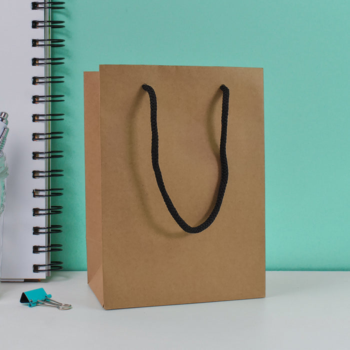 Mini Brown Paper Bag  (5x7x3.25 Inch)