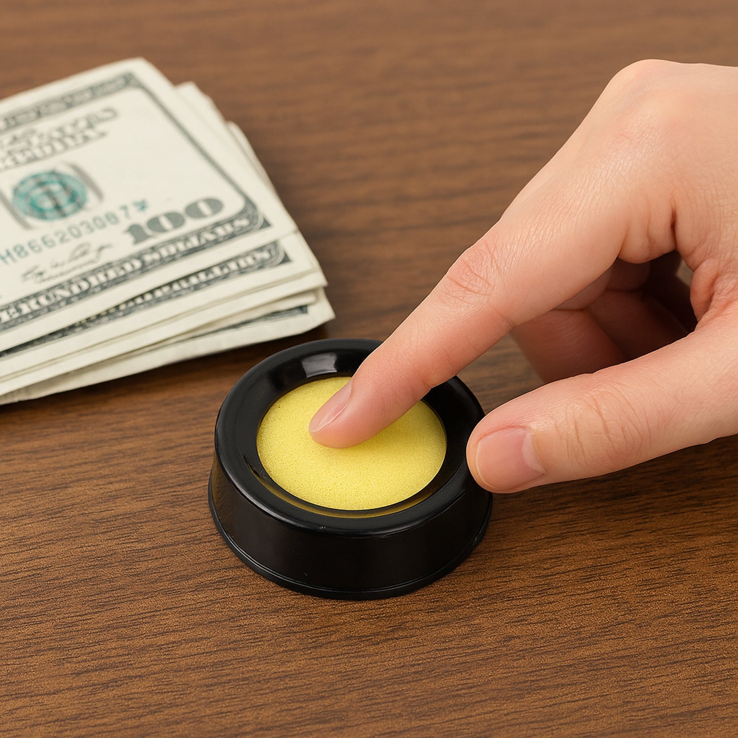 Officemate Damper – Plastic Body, Non-Toxic Moistener for Easy Note Counting & Page Turning (1 Pc)