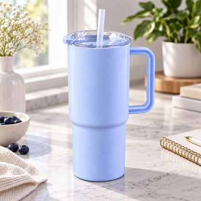 Tumbler handle straw detail