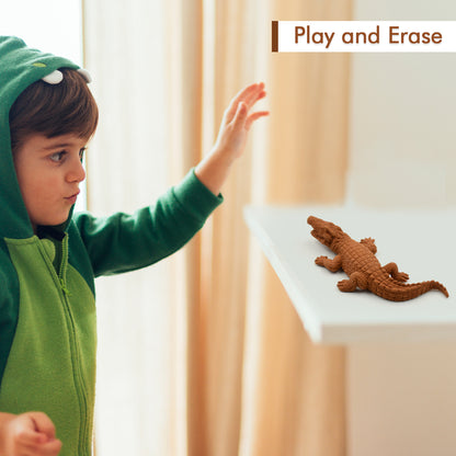 3D crocodile erasers, fun mini toys for kids, classroom rewards